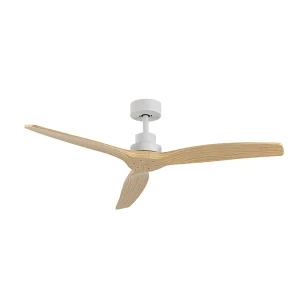 Luxury 52 Inch Solid ABS DC Motor Ceiling Fan with 3 Blades Chrome Finish Remote Control Powered by Electricity Household