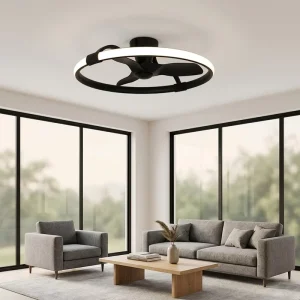 Luxury AC100 240W 3pcs ABC Nordic Smart Ceiling Fan Light with Light Remote Control for Living Room Dining Room