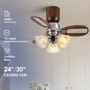Luxury European Iron Chandelier Ceiling Fan Light 3 Blades 6-Speed Remote Control LED Energy Conservation DC Motor Quiet Living