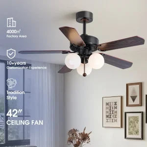 Luxury European Iron Chandelier Ceiling Fan Light 42 Inch LED Energy Conservation DC Motor Remote Control Living Room Bedroom