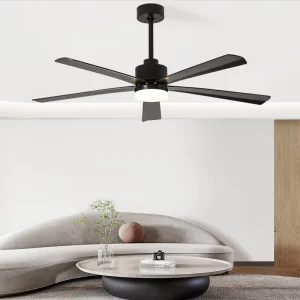 Luxury LED Ceiling Fans High Quality Modern Design Remote Control Best Selling Home Decor Bedrooms Metal Fan Light