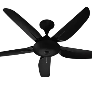 Luxury Style DC Motor Ceiling Fan 38W 46 Inch 5 Blades Plastic Energy Saving Silent Remote Control Residential Hotel Use