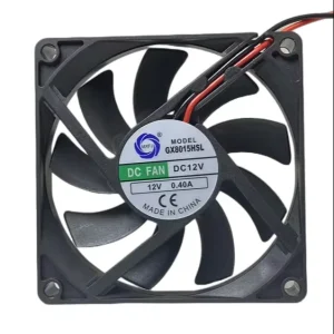 MEIXING GX8015HSL12V0.4A Sleeve Bearing Exhaust Axial Flow Fans 80*80*15mm Ventilation Exhaust DC Small Cooling Fan
