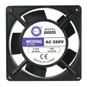MEIXING GX9225 220VAC 2400rpm 92x92x25mm 3 Inch Fan Remote Control Axial Flow Fan Pure Copper Wire Ac Cooling Fan