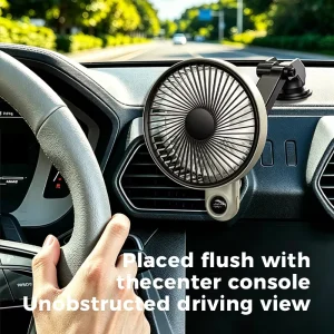 MEMO G16 Suction Cup Car Fan 3600mAh Rechargeable 199 Gear 270 Rotation Detachable Handheld Fan Car Dashboard Fan SUV RV Camping