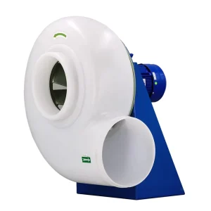 MPCF 300 B2S 220V Duct Exhaust Fan Chemical Resistant Centrifugal Fan Polypropylene Impeller Plastic IP54 Protection
