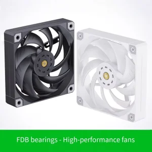 MQ 12cm PC Case Cooling Fan with FDB Bearing High Airflow Silent PWM Speed Control Desktop Computer Radiator Fan