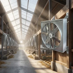 MX H1100 1100*1100*280MM Hanging Direct Drive Dairy Axial Flow Fan Cowshed Stable Industrial Exhaust Fans with Hook