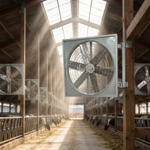 MX H1530 1530*1530*340MM Direct Drive Hanging Cow House Cooler Fan Horse Stable Cooling Fans with Hook