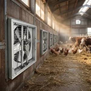 MX H900 Duct Axial Fan with Cast Iron Blades Wall Mounted Ball Bearing Animal Husbandry Equipment