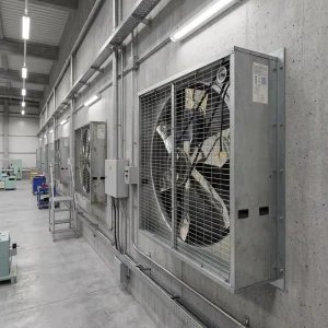 MX P1000 1000x1000x450mm Wall Mounted Push Pull 304 Stainless Steel Industrial Ventilation Fan
