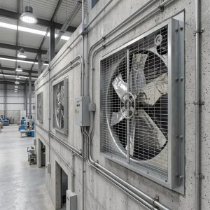 MX P1220 1220x1220x450mm Wall Mounted Push Pull 304 Stainless Steel Centrifugal Blower Fan