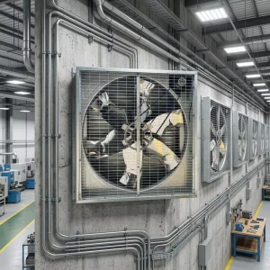 MX P1380 1380x1380x450mm 50 Inch Blade Wall Mounting Push Pull 304 Stainless Steel Industrial Exhaust Fan for Warehouse
