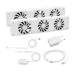 MXRV-S02 Duo Set Radiator Booster Axial Fan Amplifier ODM Electric Ball Bearing Thermostat 300x69x30mm 5V Efficient DC Motor