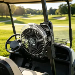 Magnetic 6Inch Clip Fan With Misting 12000mAh USB Rechargeable Cooling Spray Portable Clip on Desk Fan for Golf Cart