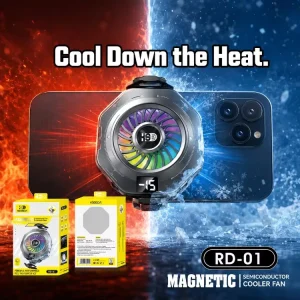 Magnetic Semiconductor Cooler Mini Cooling Fan for Mobile Phones RD 01 Magnetic Cooling Radiator for Gaming