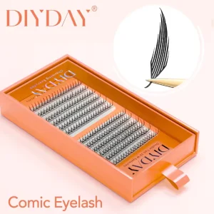Manga Spire Natural Lightweight Eco friendly Machine Made 0.05mm Thickness False Eyelash Extensions