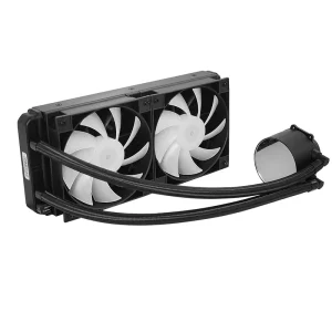 Manmu 120mm AIO CPU Water Cooler ARGB Radiator Plastic Heatsink Fluid Bearing 4Pin PWM Low Noise 21dBA DC12V Computer Cooling