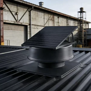 Manufacturer OEM ODM Solar Roof Exhaust Fan DC Brushless Motor Aluminum Alloy Blades Eco Ventilation for Factory Workshop