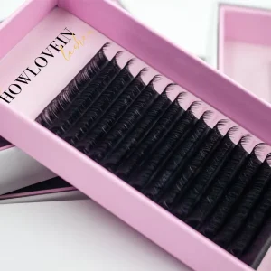 Matte Black 0.03mm Bloom Easy Fan Lash Extensions 0.05mm 0.07mm
