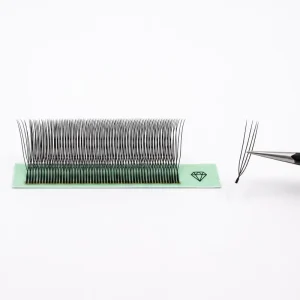 Matte U Shape 0.07 CD Curl 345D W Synthetic Hair Premade Volume Fans Individual Lashes Extensions