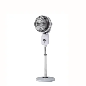 Mechanical Electric 8 Inch Plastic AC Tower Ventilation Fan 3 Blade Adjustable Height Compact Timer Low Noise Hotel