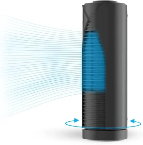 Mechanical Small Electric Mini Plastic Bladeless Tower Fan for Household Hotel Use Pedestal Oscillating Air Cooler