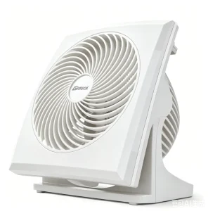 Mechanical Small Room Air Circulator Fan with Pivoting Head Easy Clean Removable Grill 3 Speed Settings Black AC DC Table Fan