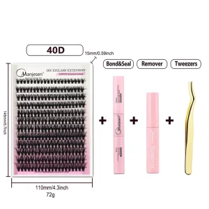 Medium Length DIY Cluster Eyelash 10 14mm Balanced Natural Individual Segmented Lashes Universal Fit