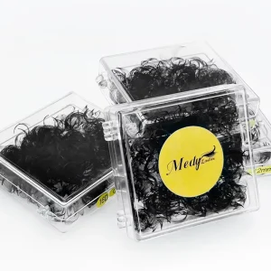 Medylashes 1000Pcs Private Label Handmade Hybrid Light Volume 3D 5D Premade Fan Eyelash Extension Loose Lashes 0.03 0.07MM
