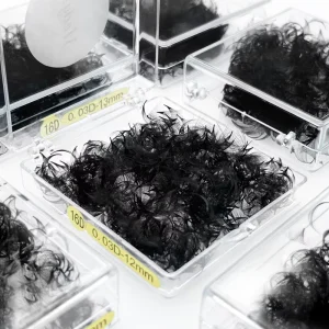 Medylashes Handmade 500 Fan 0.07mm Loose Fans Eyelash Pointy Base Premade Volume Korean PBT Fiber 12 Rows Natural Soft Lashes