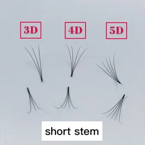 Meecillash Handmade 10mm Loose Premade Volume Fans 0.05/0.07 C & D for Russian Eyelash Extensions Private Label