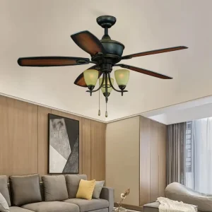 Metal Hotel Decorative Patio Quiet Indoor Beautiful Ceiling Fan Design Chandelier Fan With Light Remote