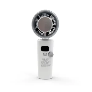 Mini 100-Speed Rechargeable Electric Handheld Fan USB Powered English Operation Home/Car/Hotel Outdoor Use Plastic