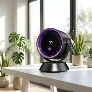 Mini 100 Speed USB 5V Household Table Fan Rechargeable Portable Brushless Motor Low Noise Electronic Clip Hanging Fan for Office