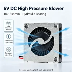 Mini 5V DC CPU Cooler Blower Fan 18x18x4mm Hydraulic Bearing Plastic Blades 13000 RPM PC Computer Air Cooling Fan
