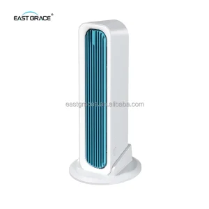 Mini Air Cooler Fan Rechargeable 3600mAh Tabletop Cooling Fan with Remote Control 1-3 Wind Speeds USB Type-C for Home Office