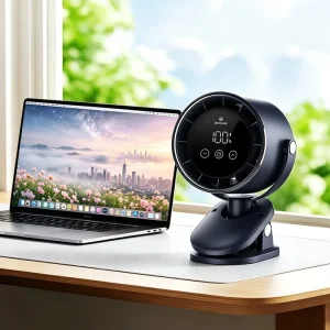 Mini Clip Fan Strong Airflow Silent Brushless Motor Desktop for Business Gift