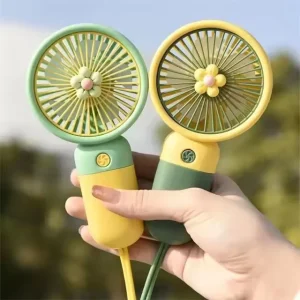 Mini Cute Portable Handheld Fan Rechargeable Summer Cooling Fan Pocket Size Low Noise Small Electric Fan for Student