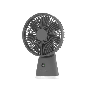 Mini Desktop Fan 3600Mah Rechargeable Battery Usb Powered Five Speed Adjustable Quiet Cooling for Office Home Bedroom Use