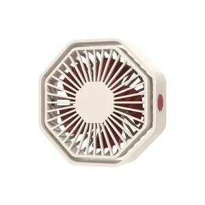 Mini Desktop Fan Portable High Wind Power Silent Student 360 Rotating USB Brushless Motor 3-Speed 5 Blades 5W
