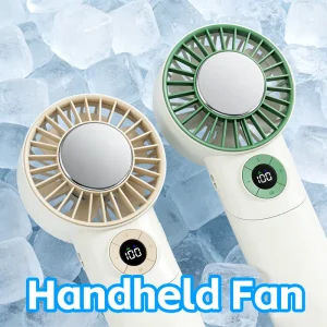 Mini Fan Cooler USB Power Air Cooling Fan Foldable Handheld Turbo Refrigeration Chip Rechargeable Fan