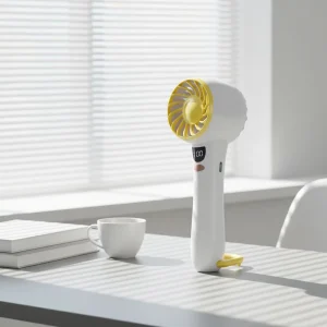 Mini Fan Rechargeable Handheld Lithium Battery USB Portable Cooling Fan for Home Outdoor Travel Summer Daily Use