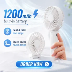 Mini Foldable Portable Strong Rechargeable Personalized Outdoor Fans Travel Cooling Usb Electric Mini Fan