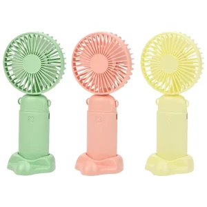Mini Handheld Fan 3 in 1 Desk Hand Neck with Lanyard 1200mAh Rechargeable 3 Speeds 90° Adjustable Stickers Summer Gift