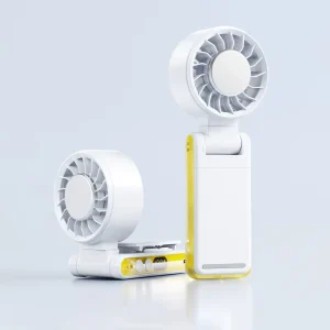 Mini Handheld Fan air Cooling Clip on Fan with Lanyard Foldable Portable Wearable Fan for Outdoor Travel Beach Vacation Concerts
