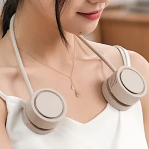 Mini Handsfree Portable Rechargeable Battery Ventilation Fan Sport Foldable Air Cooling Wearable Bladeless Aroma Hanging