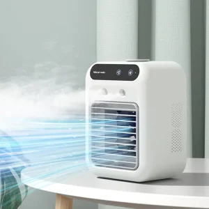 Mini Humidification Cooling Fan Desktop Electric Portable Air Conditioner 2 Gears Fans USB Rechargeable Fans for Outdoor Travel