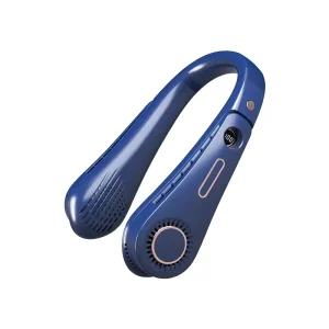Mini Portable Bladeless Neck Fan Rechargeable Air Cooler Cooling Fan Wearable Neck Strap Bladeless Hanging Sports Fan