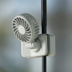 Mini Portable Clip Fan 180 Degree Rotation Quiet Mini Fan 1200mAh Personal Rechargeable Fan for Baby Stroller Home Travel